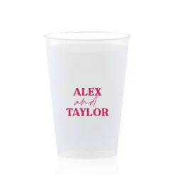 Custom Pasta Party Cup, Fuchsia Foil