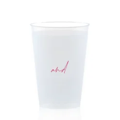 Custom Pasta Party Cup, Fuchsia Foil