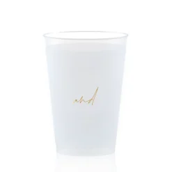 Custom Pasta Party Cup, Gold Foil