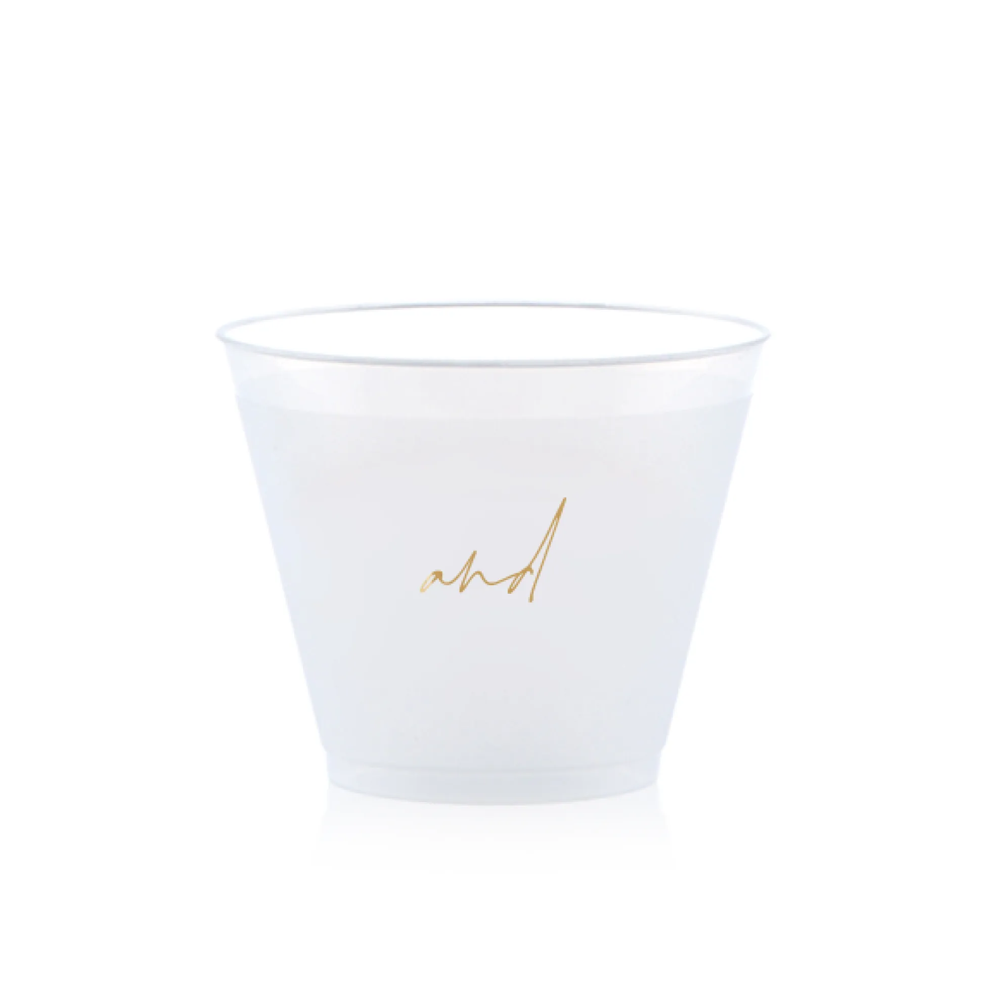 Custom Pasta Party Cup, Gold Foil