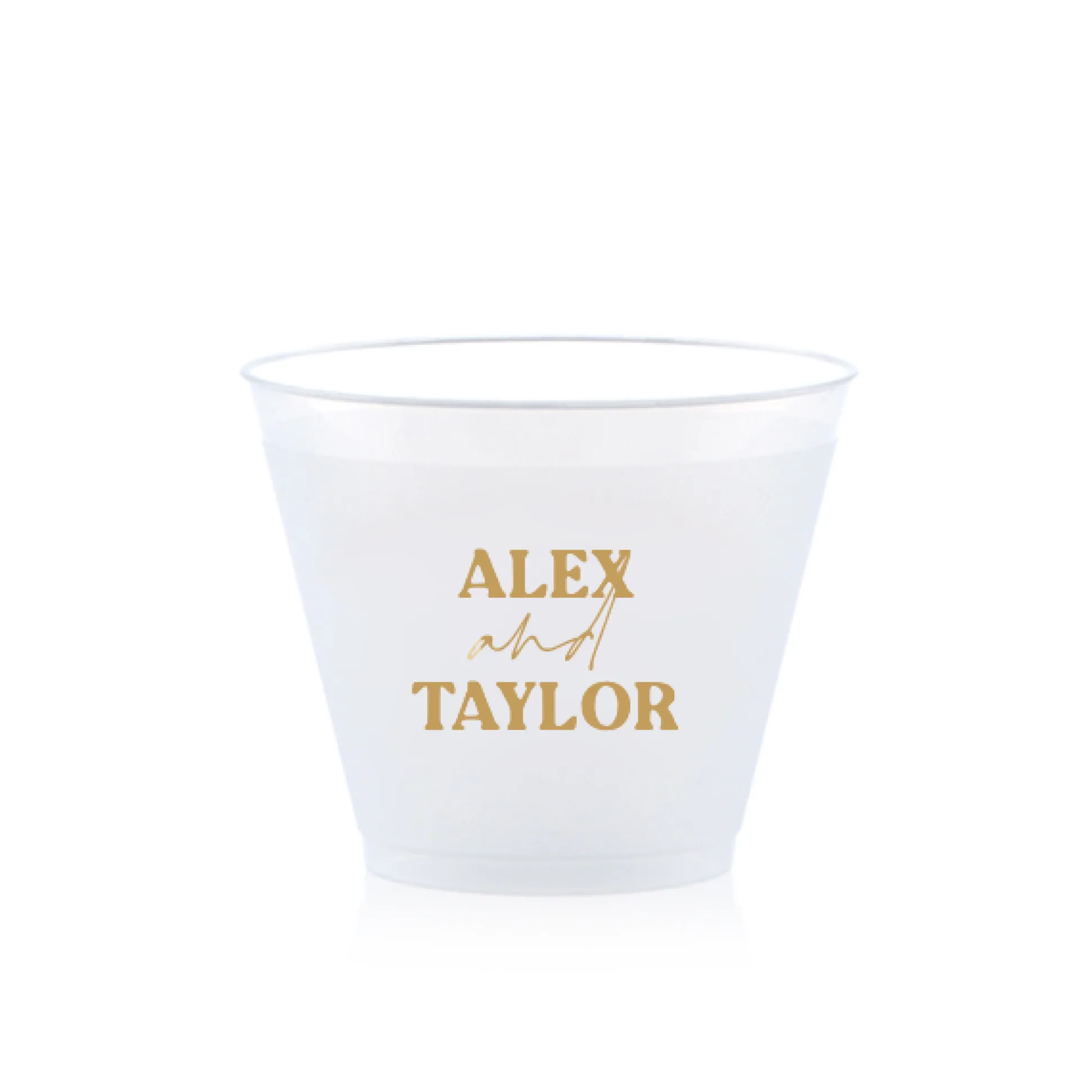 Custom Pasta Party Cup, Gold Foil