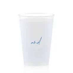 Custom Pasta Party Cup, Royal Blue Foil