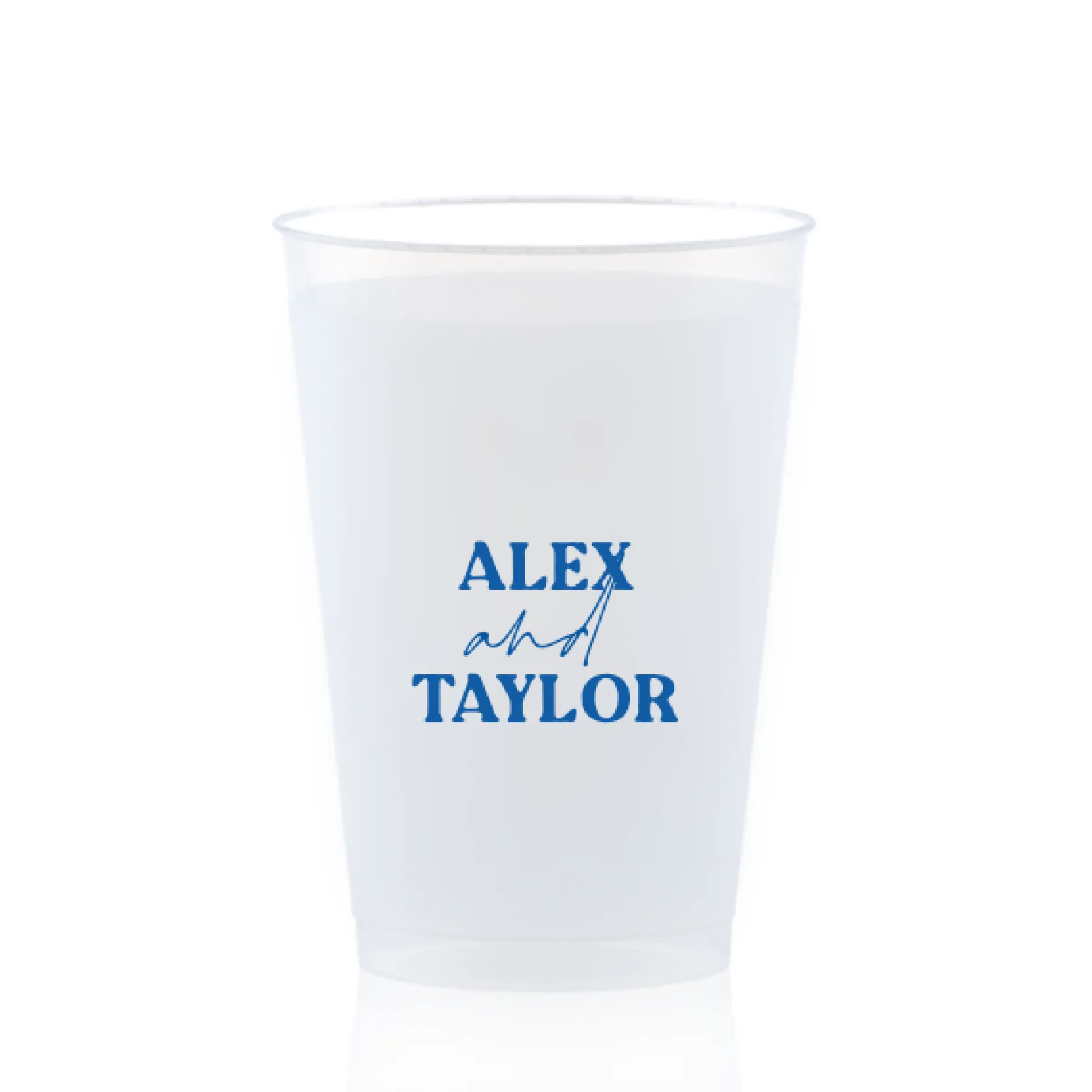 Custom Pasta Party Cup, Royal Blue Foil
