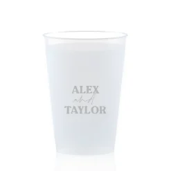 Custom Pasta Party Cup, Silver Foil