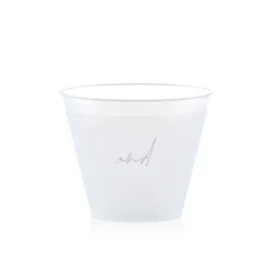 Custom Pasta Party Cup, Silver Foil