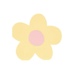 Daisy Shaped Napkins, Pack of 16