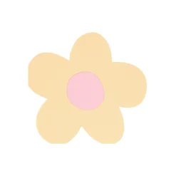 Daisy Shaped Napkins, Pack of 16