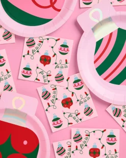 Deck the Halls Napkins - 25 square napkins
