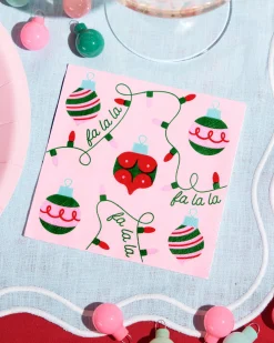 Deck the Halls Napkins - 25 square napkins
