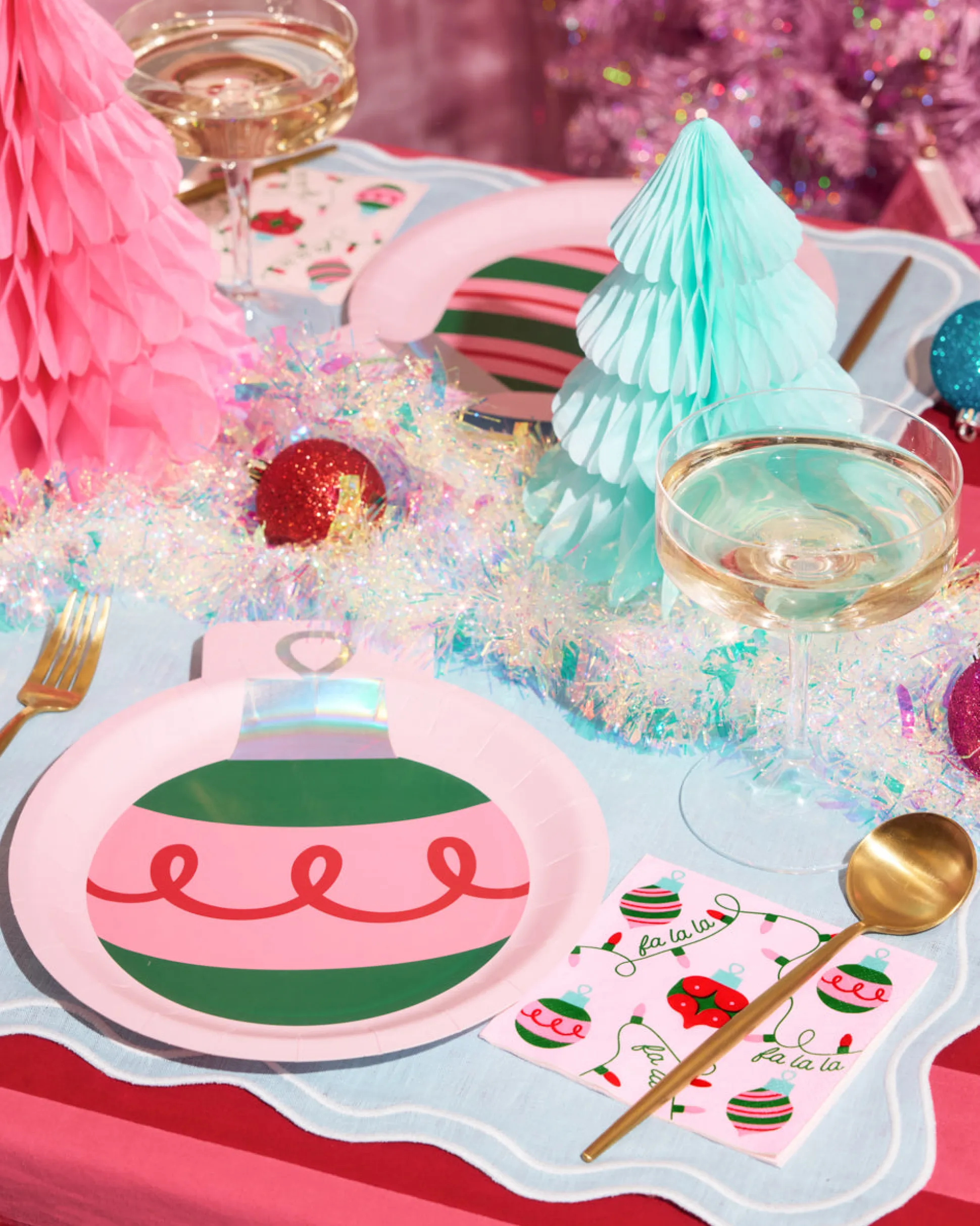 Deck the Halls Napkins - 25 square napkins