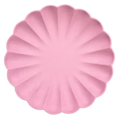 Deep Pink Simply Compostable Large Plates, Pack of 8