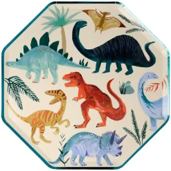 Dinosaur Kingdom Dinner Plates, Pack of 8
