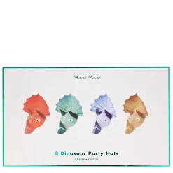 Dinosaur Kingdom Party Hats, Pack of 8