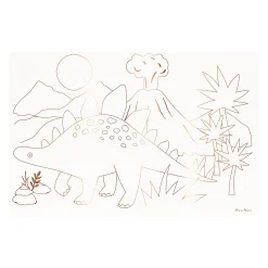 Dinosaurs Coloring Placemats, Pack of 8