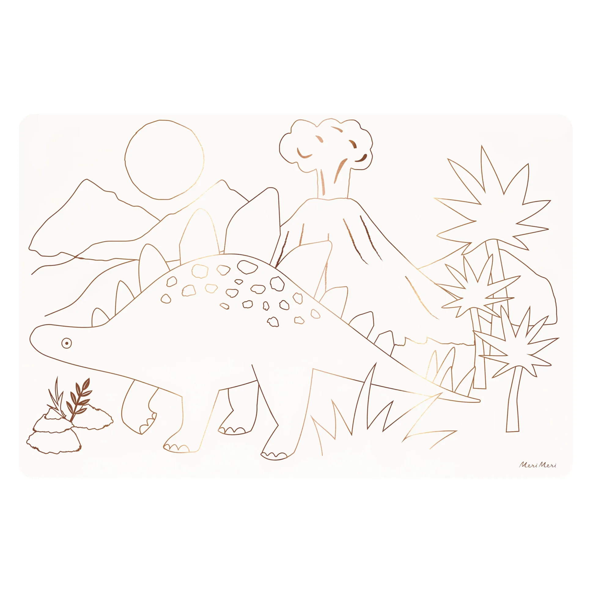 Dinosaurs Coloring Placemats, Pack of 8