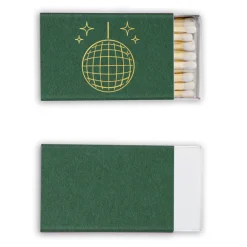 Disco Ball Custom Matches, Gold Foil