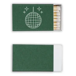 Disco Ball Custom Matches, White Foil