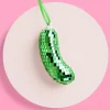 Disco Pickle Ornament - green disco ornament