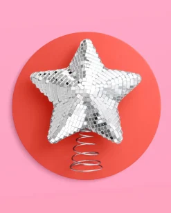 Disco Star Tree Topper - christmas tree topper