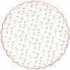 Ditsy Posy Scalloped Dinner Plates, Pack of 8