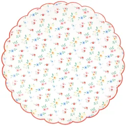 Ditsy Posy Scalloped Dinner Plates, Pack of 8