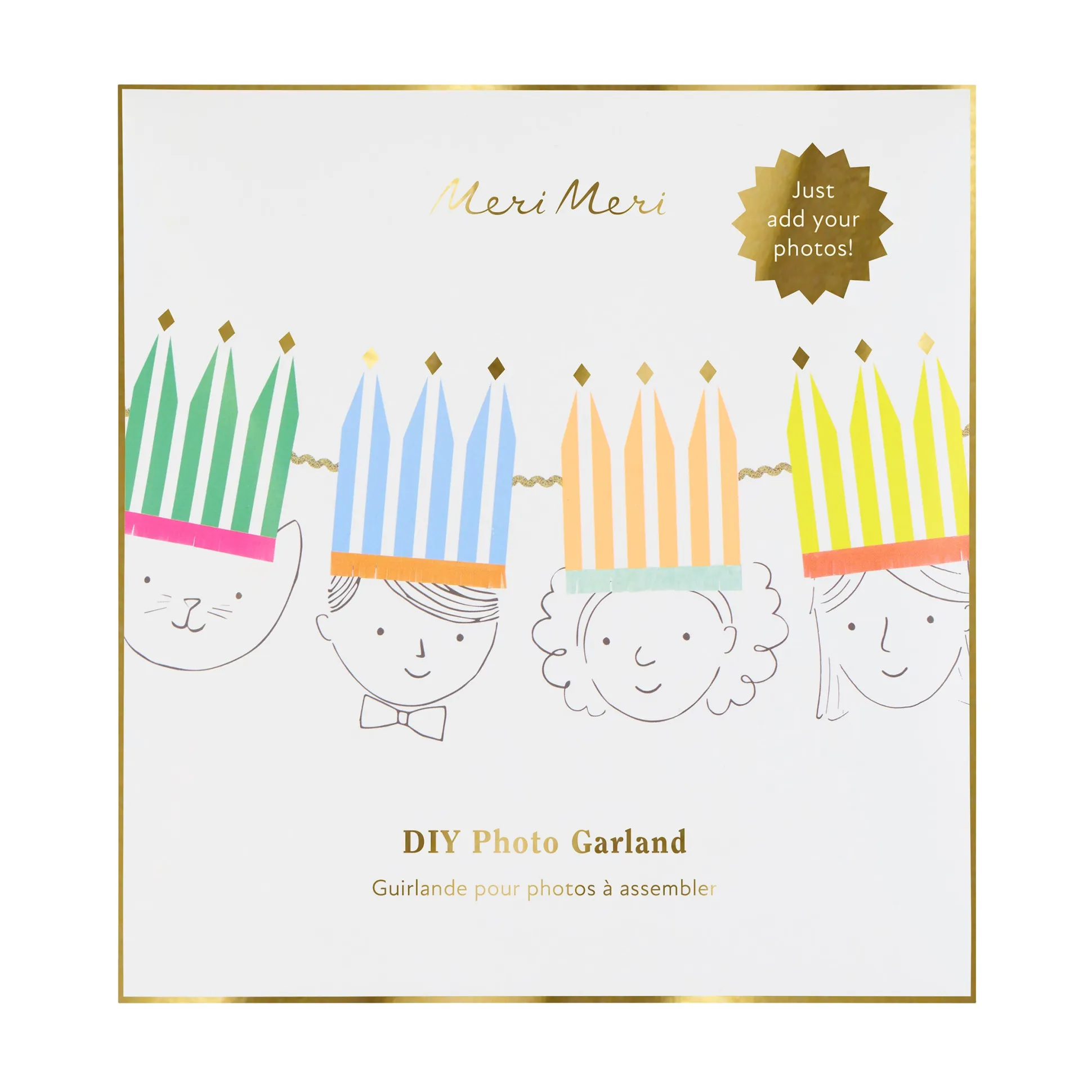 DIY Photo Party Crown Garland