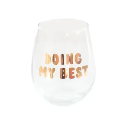 Doing My Best Witty Wine Glass