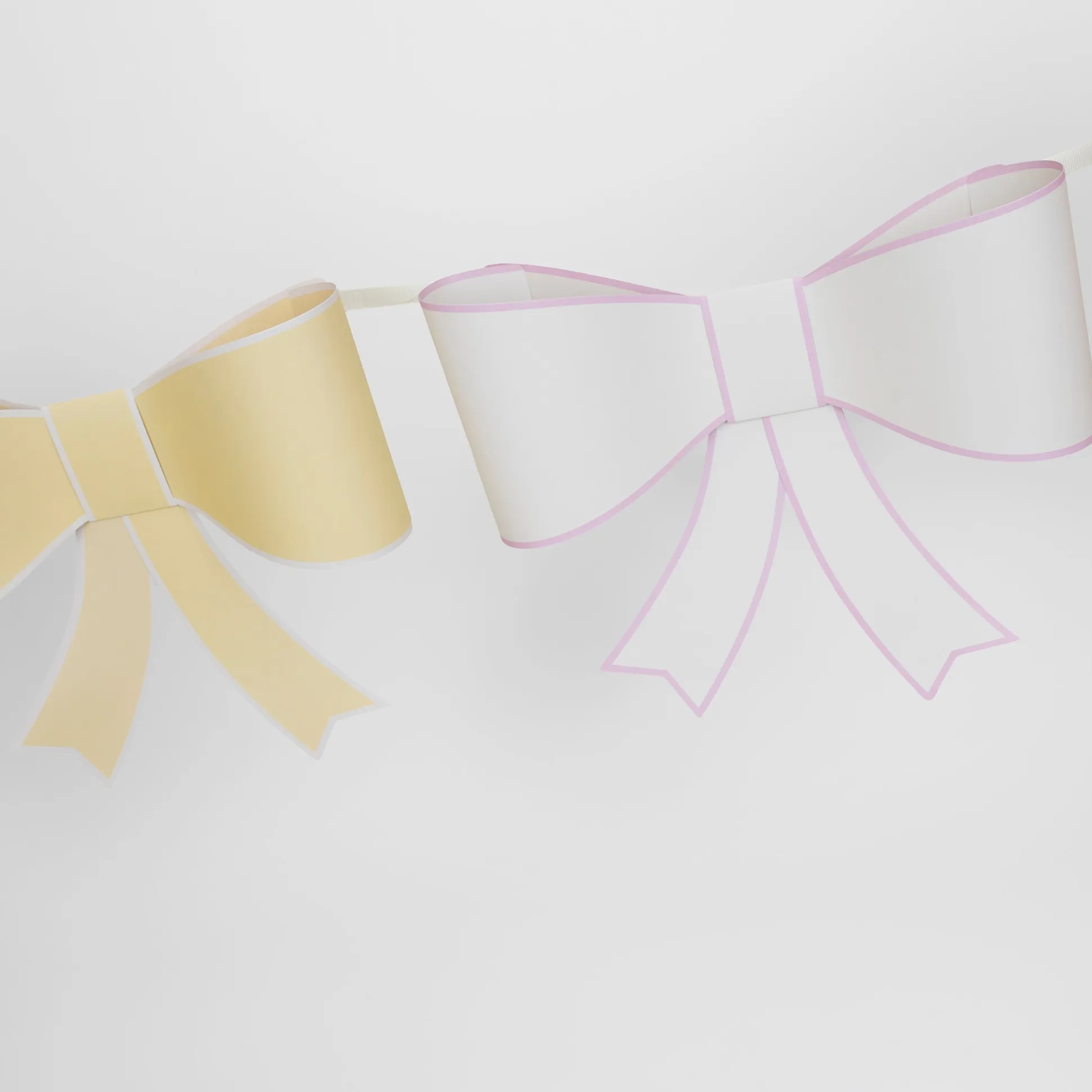 3d Paper Bow Garland