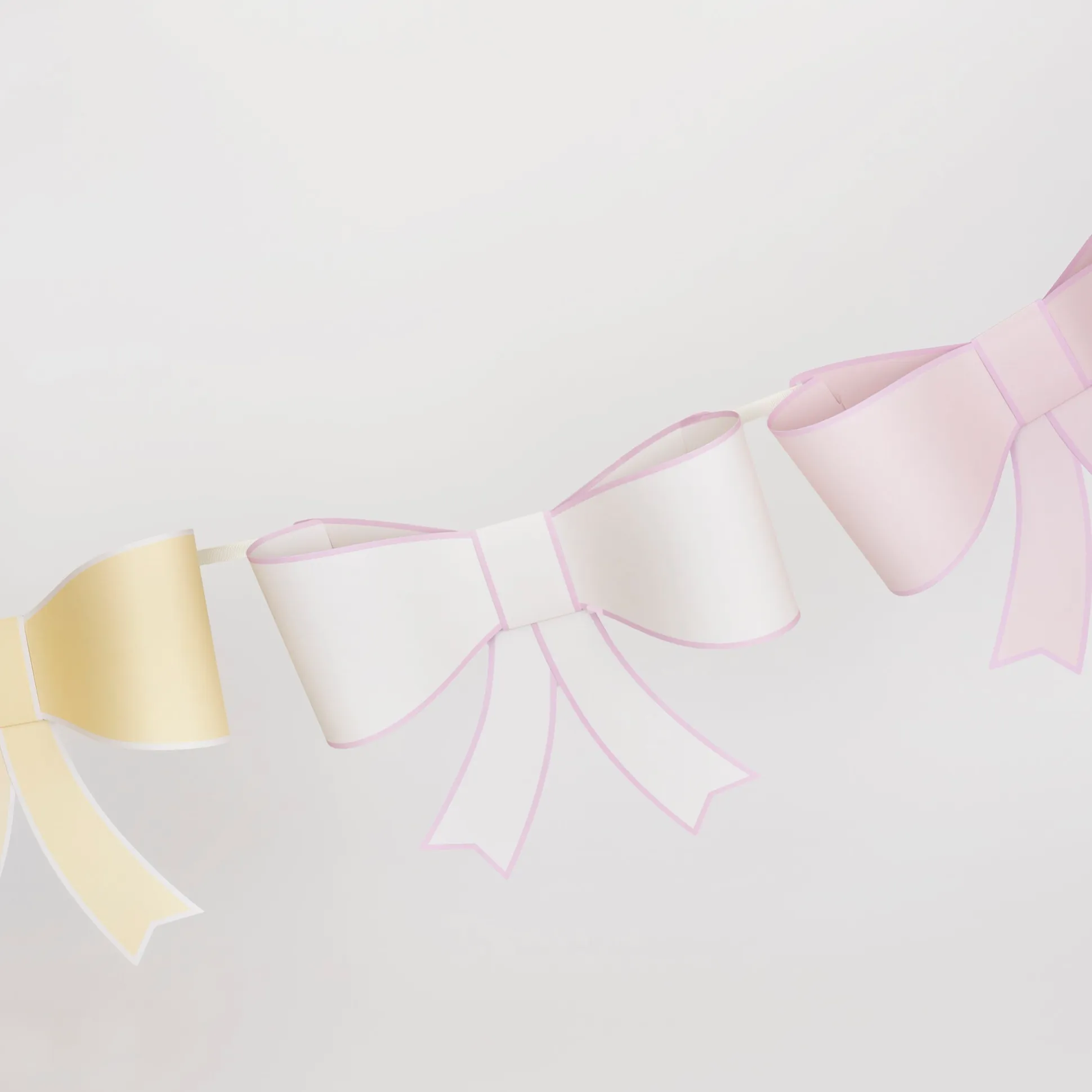 3d Paper Bow Garland