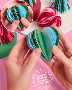 3D Paper Ornament Set - honeycomb ornament set