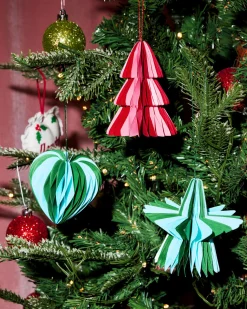 3D Paper Ornament Set - honeycomb ornament set