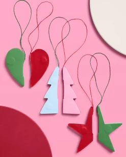 3D Paper Ornament Set - honeycomb ornament set