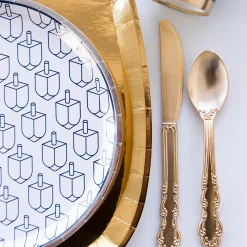 Dreidel Dinner Plates, Set of 8