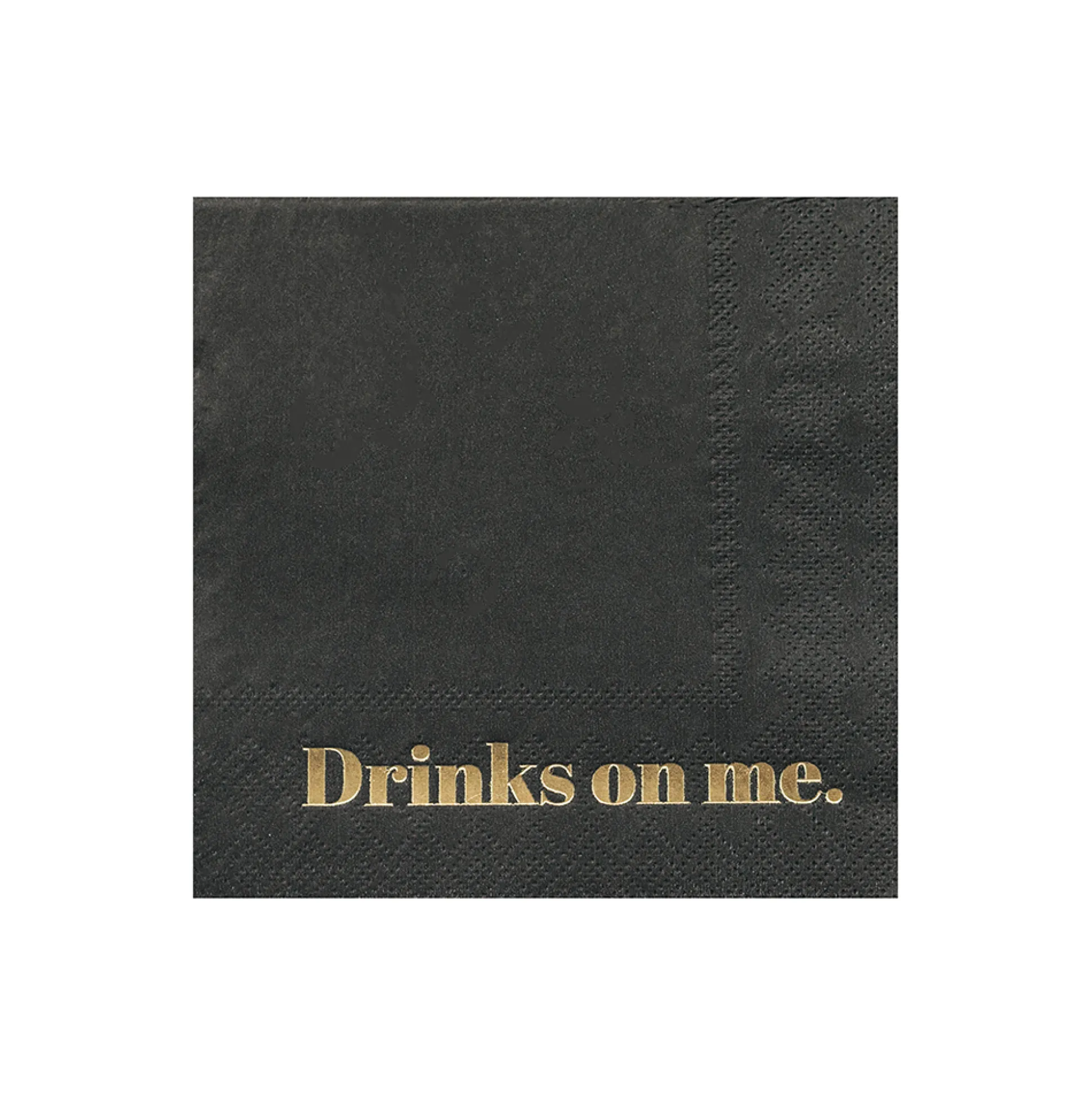 Drinks On Me Witty Cocktail Napkins, Pack of 20