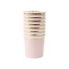 Dusky Pink Tumbler Cups, Pack of 8