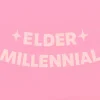 Elder Millennial Banner - Pink Glitter Banner