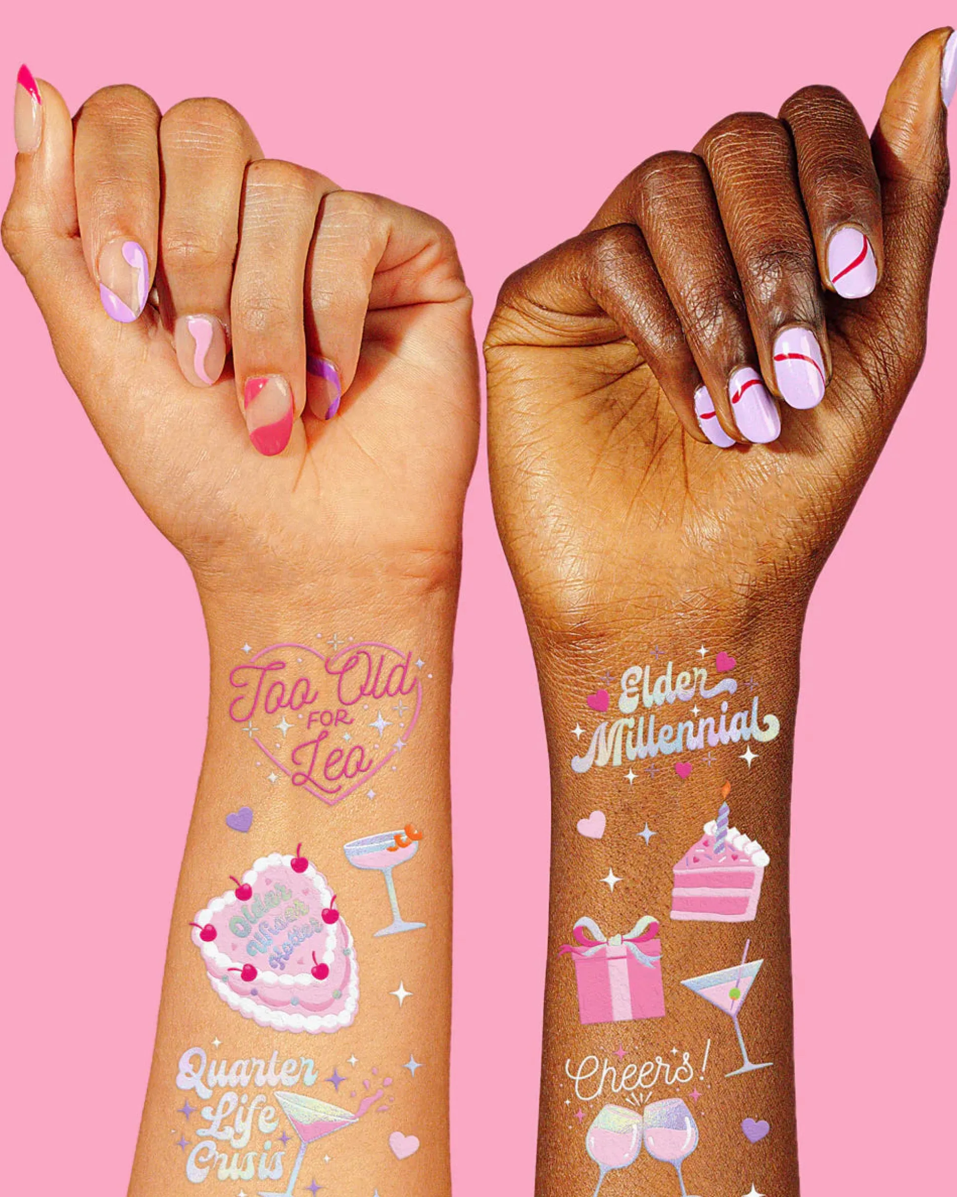 Elder Millennial Tattoos, Pack of 44
