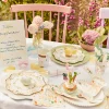 Elegant Floral Dinner Plates, Pack of 8