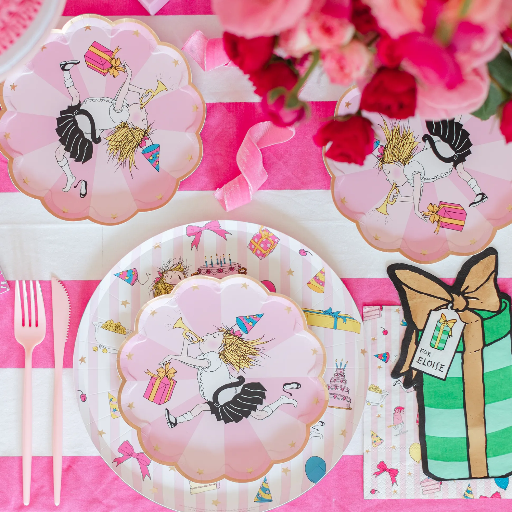 Eloise Birthday Large Plates, Set of 8