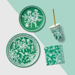 Emerald Toile Cups, 10 per pack