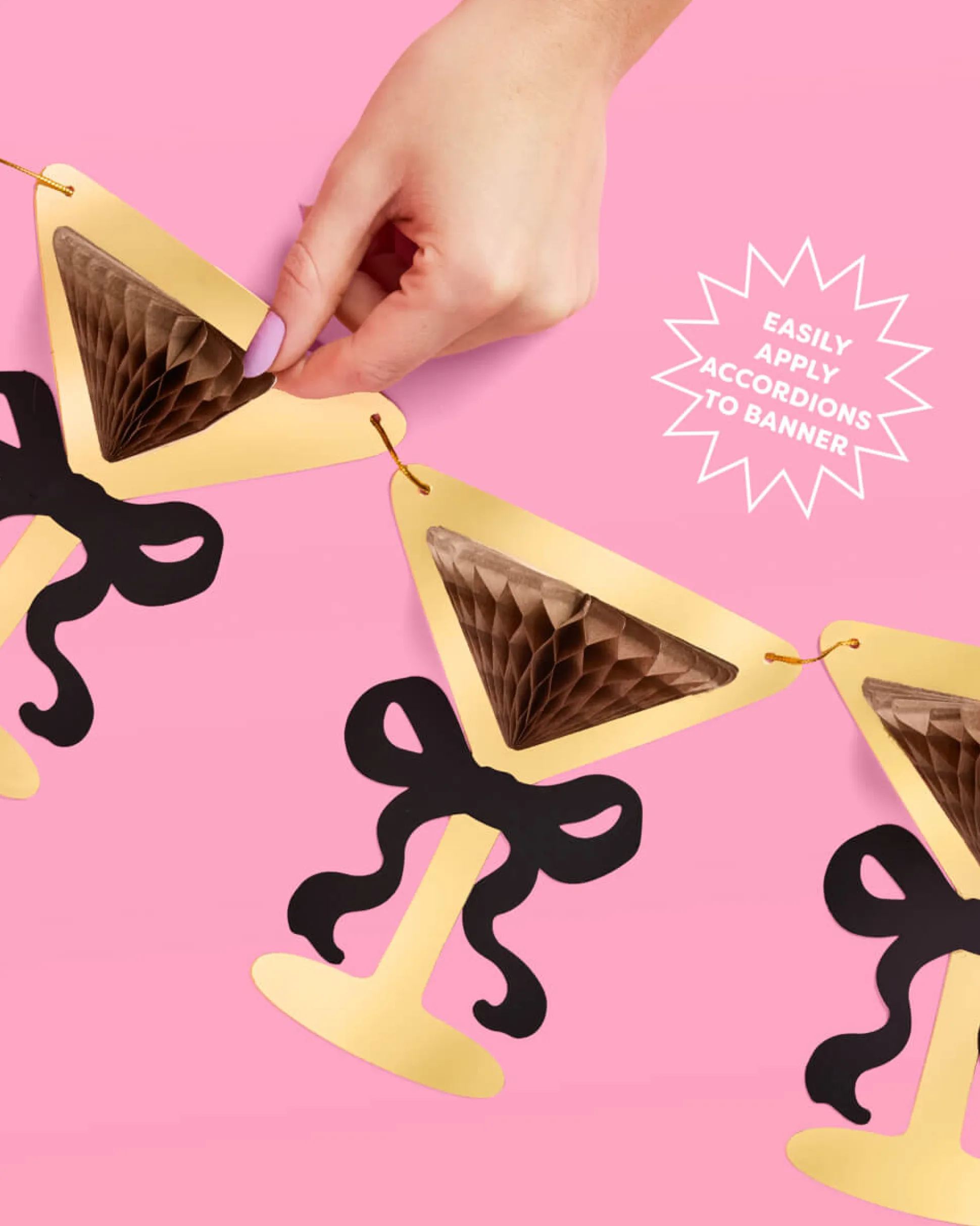 Espresso Martini Banner - 3D paper banner