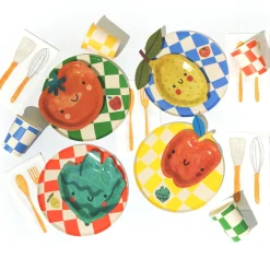 Essential Checkered Chef Party Pack for 12