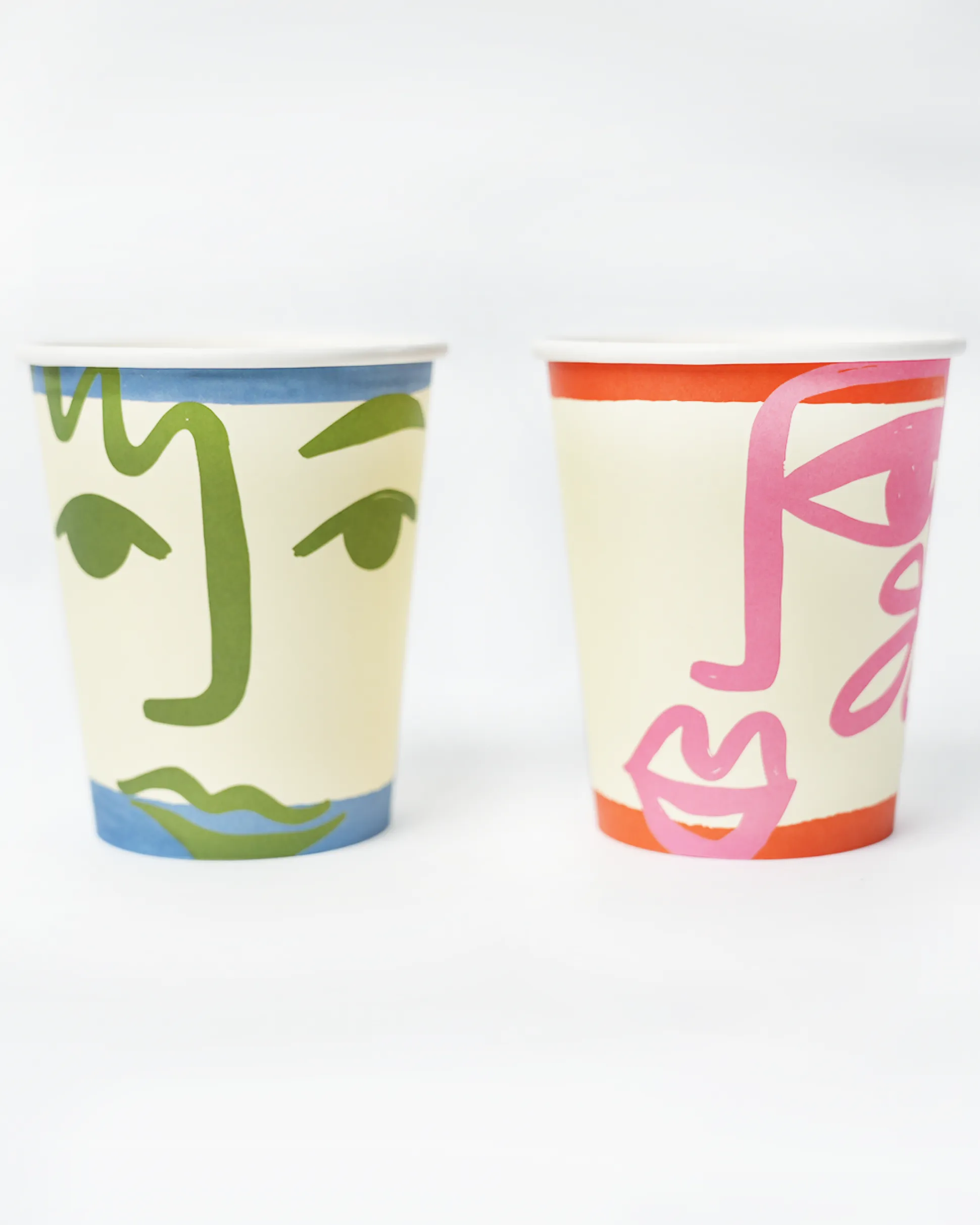 Face Party Cups, Pack of 12