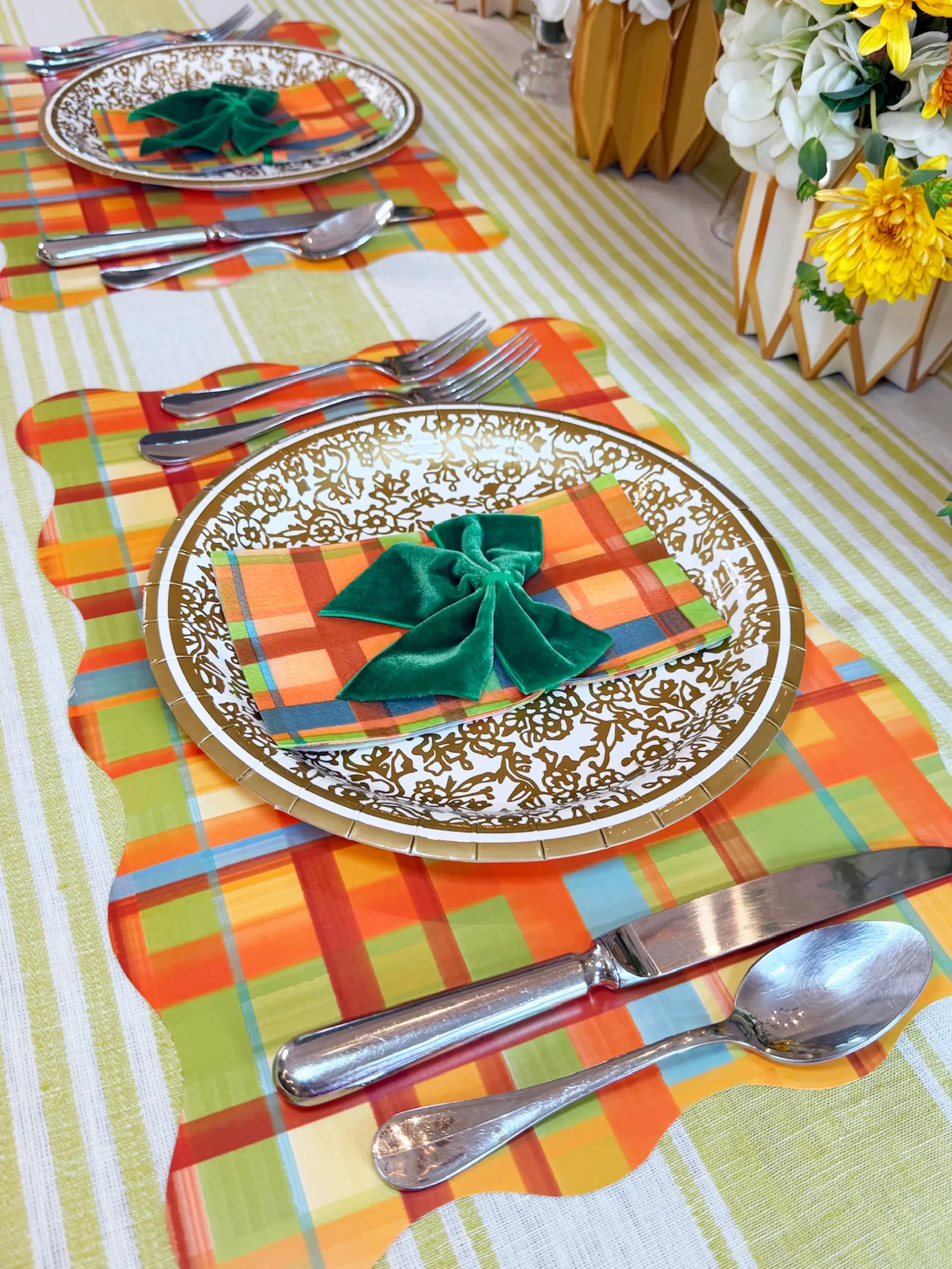 Fall Plaid Placemats, Pack of 24