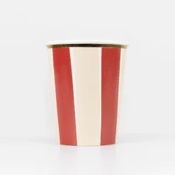Fall Stripe Cups, Pack of 8