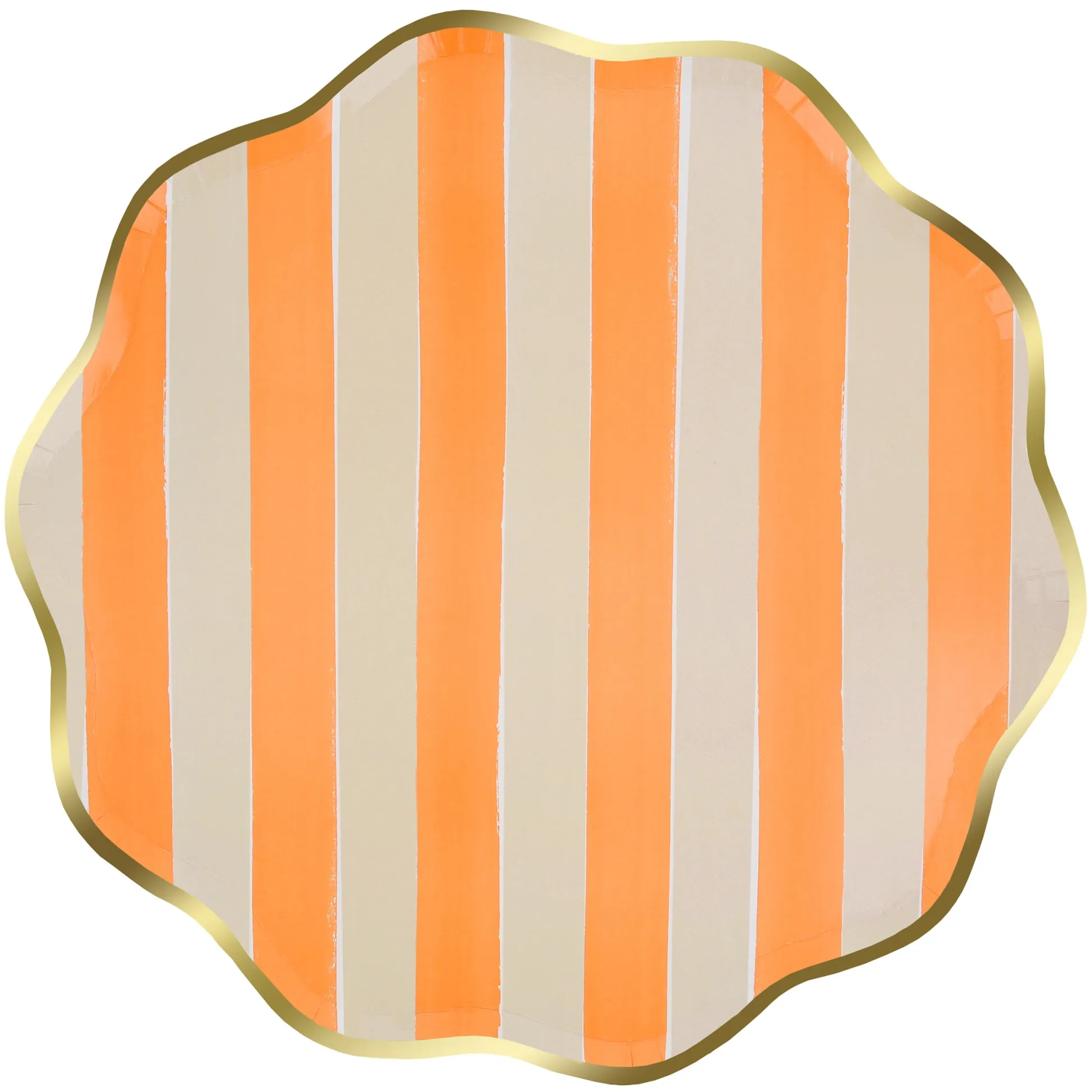 Fall Stripe Dinner Plates, Pack of 8