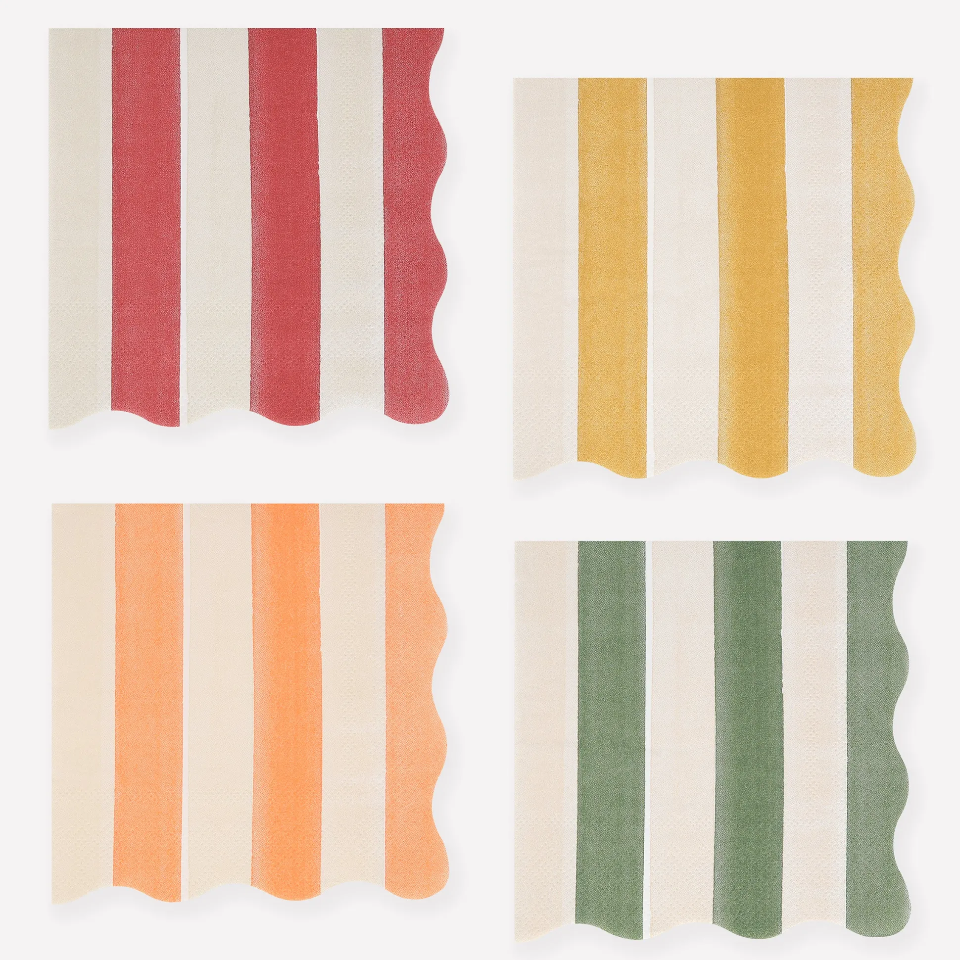 Fall Stripe Small Napkins, Pack of 16