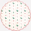 Festive Icon Stripes Dinner Plates, Pack of 8