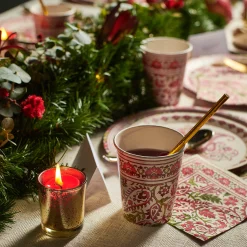 Festive Paisley Cups (10 per pack)