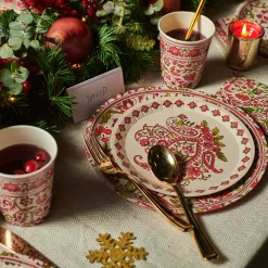Festive Paisley Cups (10 per pack)